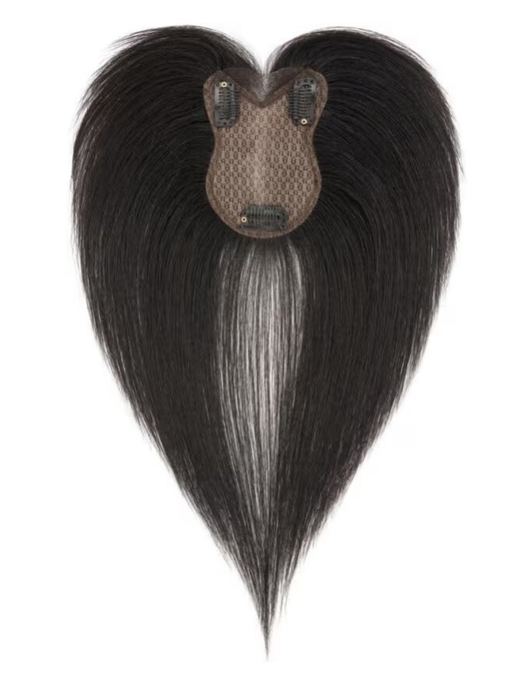 100% Real Human Hair 360° 3D Cover Lace Base Topper for Thinning Hair 1B